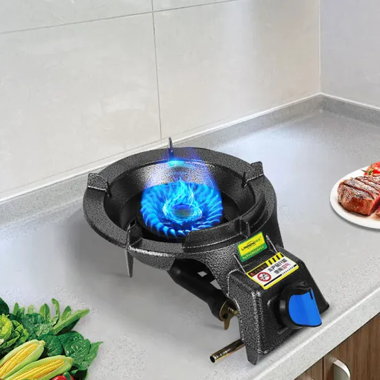 Round Rotate Kitchen Biogas Cooktop Burner