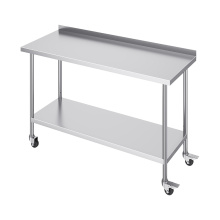 stainless steel prep table Commercial Stainless Steel Kitchen Work Table Manufactory