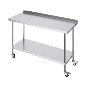 stainless steel prep table Commercial Stainless Steel Kitchen Work Table Manufactory