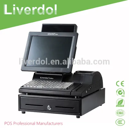 Pos System Cashier Machine with 12 inch Touch Monitor