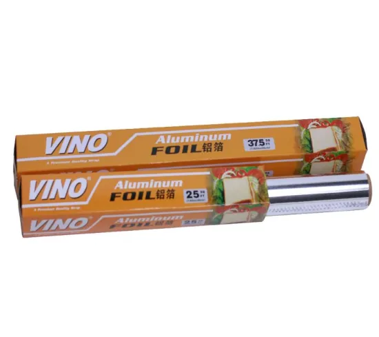 Disposable aluminum foil rolls for food wrapping