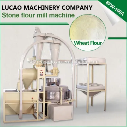 2016 6FW-100A automatical electrical food rice grinder grinding stone for flour mills