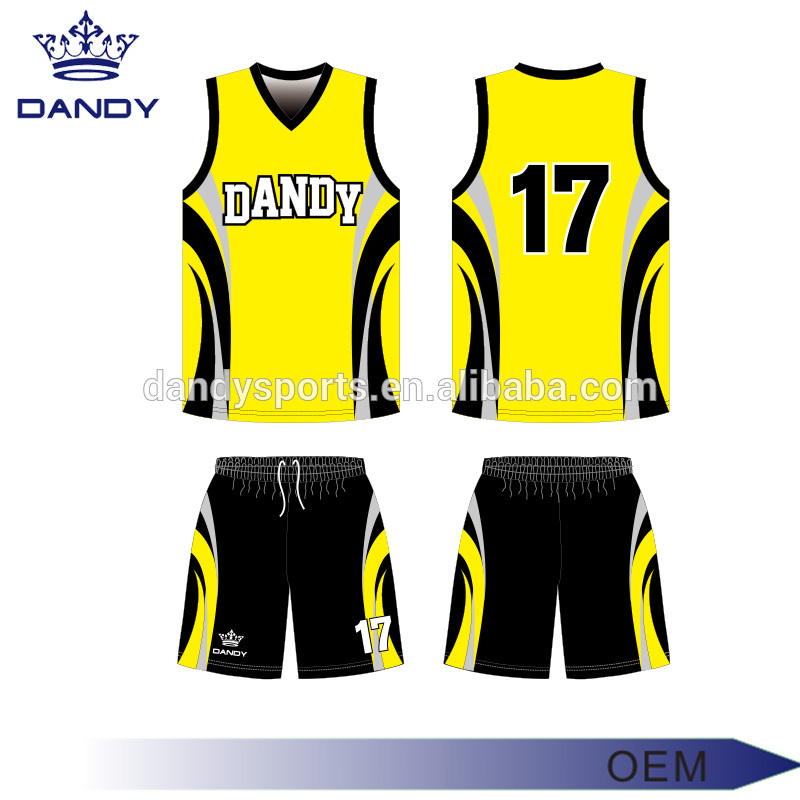 Heren sublimeare basketbaluniformen