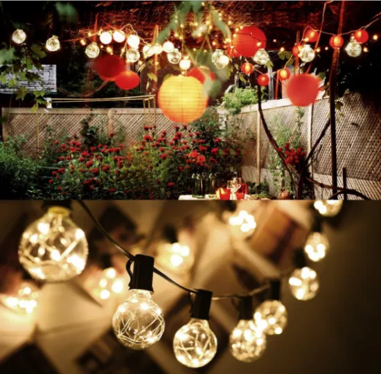 Cheap led string light with copper wire G40 led bulb decoration for Christmas ,wedding, Holiday