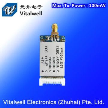 VW320A Fréquence stable 100MW 1 km RF 868MHz Transmetteur et récepteur