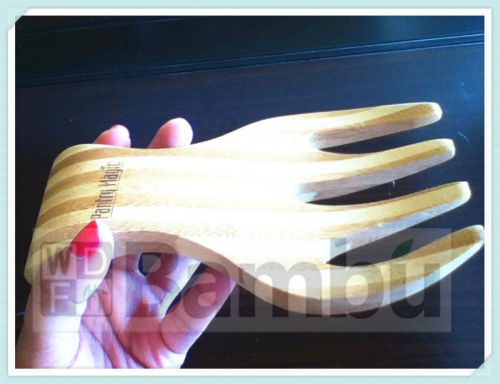 HOT !!! Bamboo Salad Hands with Knob Stand