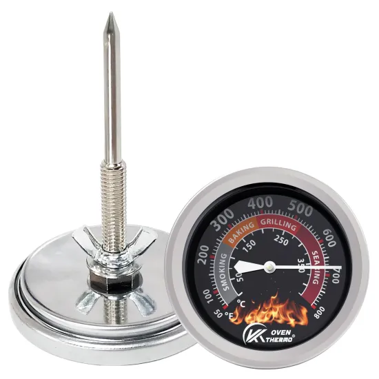 BBQ thermometer Grill Temperature Gauge Large Face for Kamado Grill portable bbq grills charcoal thermometer