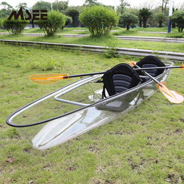 Polycarbonate Inflatable Kayak with Transparent Bottom and Paddle