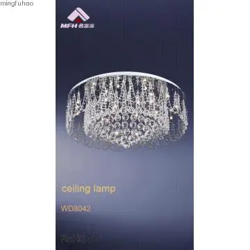 Crystal metal art home chandelier ceiling lamp