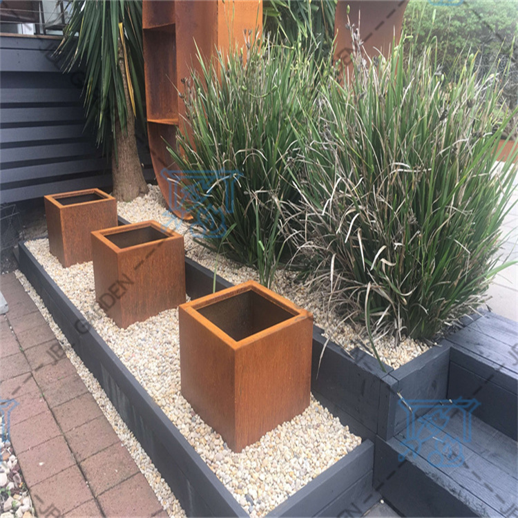 Acciaio Corten Corten Flower Pot