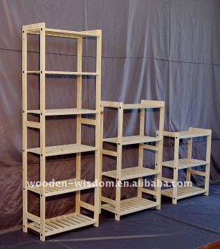 Pure Natural Wooden Display Rack