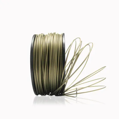 Gold 1.75mm Plastic Filament , Reprap Plastic Filament For Printing