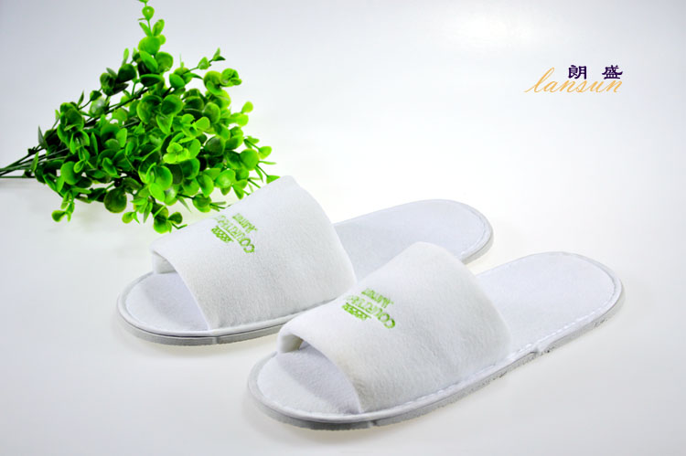 Towel Cotton Open Toe Disposable Slippers