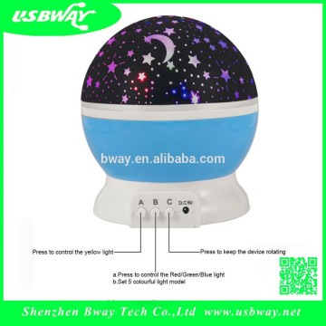 led light projector Night Light Projector Star Lamps for Kids Boy 4 LED 9 Light Color Christmas Gift