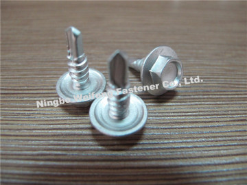 Hex Head Flange Wood Screw Coated Self-drilling Screws
