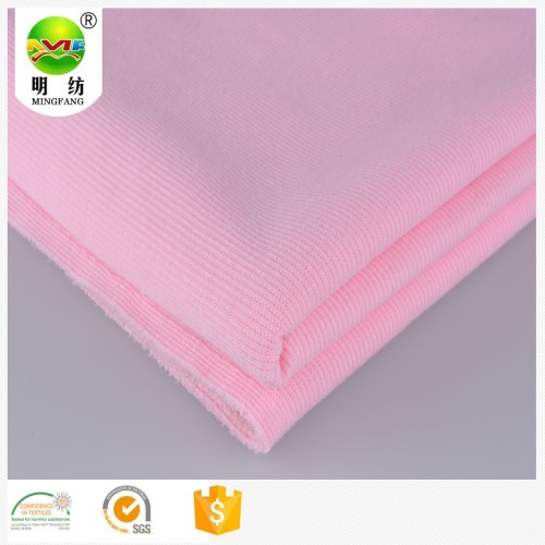High quality polyester cotton chunky rib knit fabric