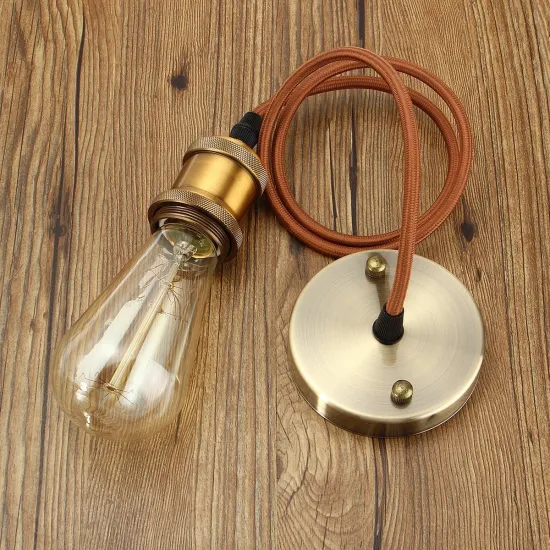 Hot Sale E26 E27 Edison Lamp Bulb Holder - Vintage Industrial Pendant Lights with 1M Cable