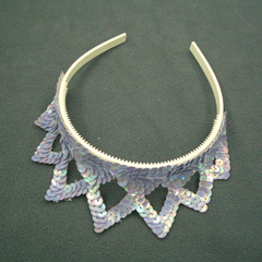 pastel sequin tiaras