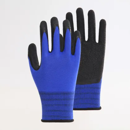 Latex Rubber Coated Safety Work Gloves