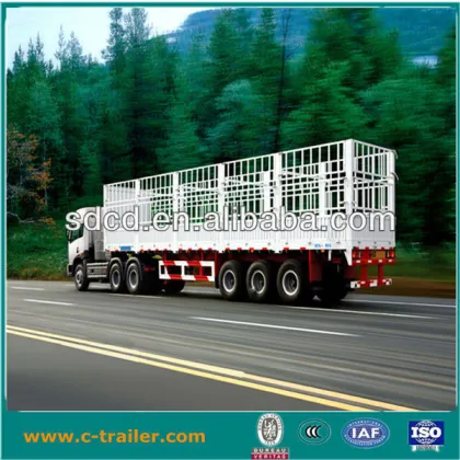 3 axles SINOTRUK fence semi trailer and trailers
