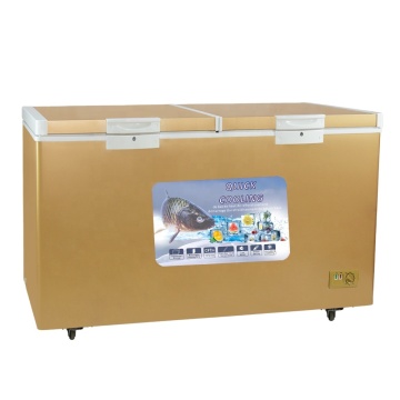 Double Door Double Temperature Gas Refrigerator Chest Freezer