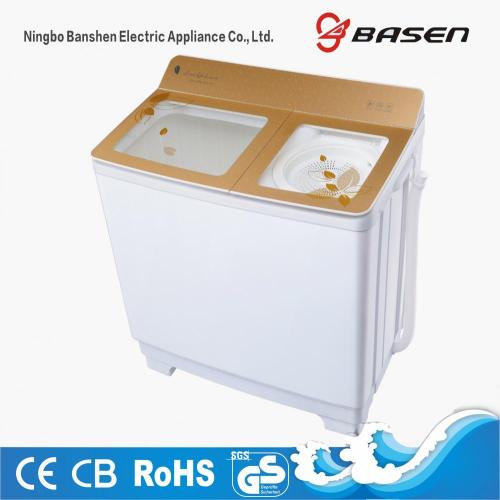 Gold Transparent Glass Cover 10KG Double Layer Washing Machine