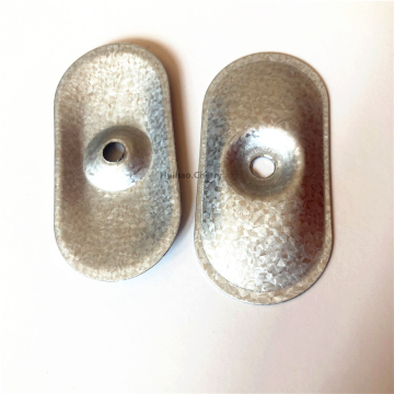 40x82mm Flat Oval Steel Washers for Thermal Insulation and Waterproofing Membranes