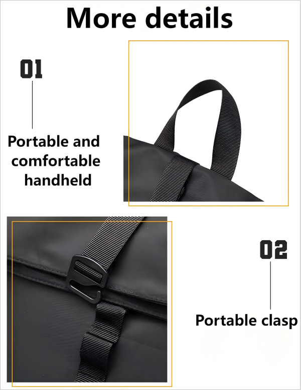 Durable roll-top laptop backpack for commuters