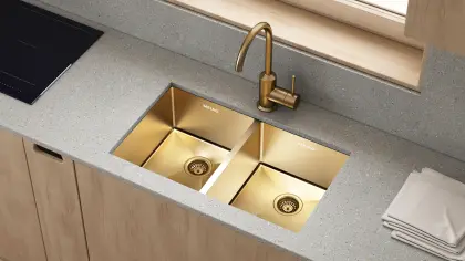 Meiao 32x19 Double Sink Undercounter Kitchen Sink