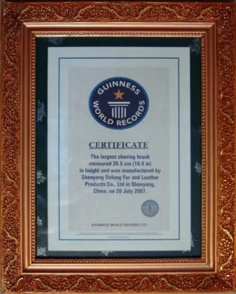Guinness world records:the largest shaving brush