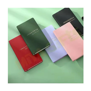 Jurnal Perancang Custom Notebook - Logo Emas Hardcover Kulit Slim A6