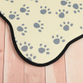 Tapis de porte de nourriture pour animaux de compagnie imprimés en microfibre