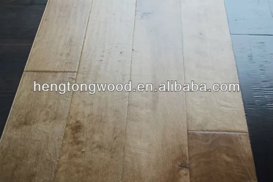 multi layer solid engineered wood floor, rustic engineered Birch flooring
