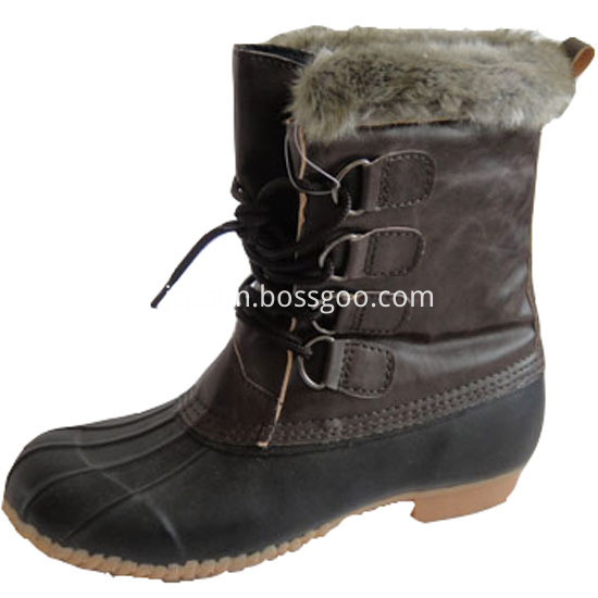 Woman Rubber Snow Weather Anti - Skid Boots
