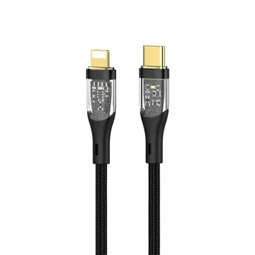 Nylon Fast charging transparent data cable