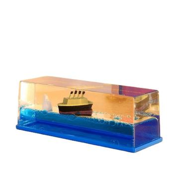 Titanic Cruise Line Fluid Float Bottle - Desk Decoration & Decompression Toy Gift