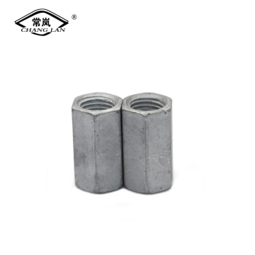Hexagon long carton steel /brass joint connector nut