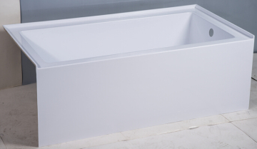 Tile Flange Acrylic Seamless Apron Bathtub of 60"X32"