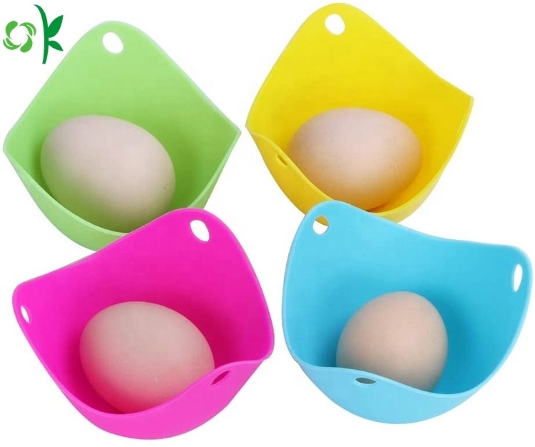 Silicone Egg Poaching Cups with Ring Standers