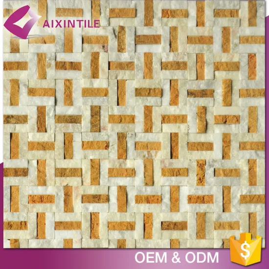 Golden Select Glass And Stone Wall Mosaic Tiles Stickers