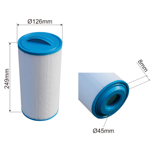 Hot Tub Spa Paper filter for floating skimmer