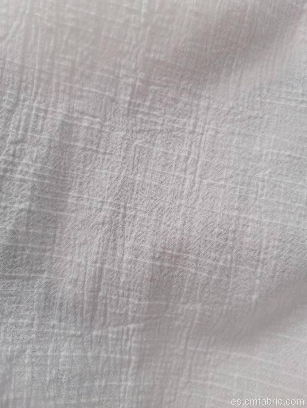 Tela de crepé con textura tejida de algodón 100% algodón de algodón