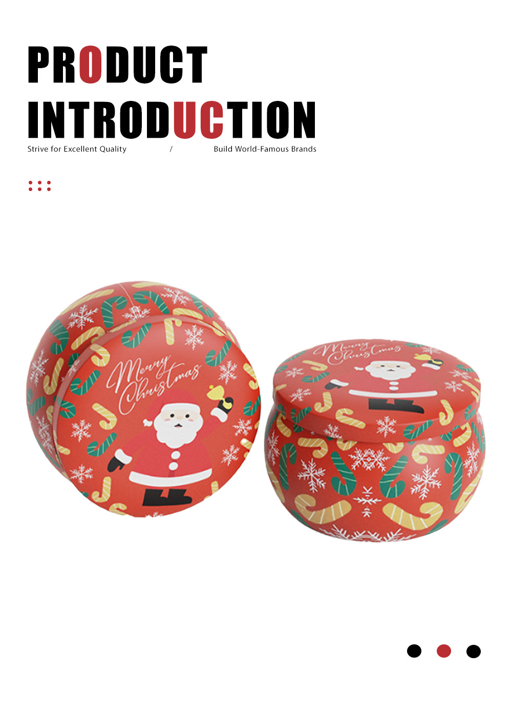 5-Christmas drum‑shaped can-X
