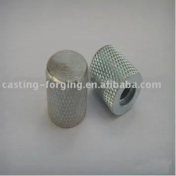 Silver plated knurled insert