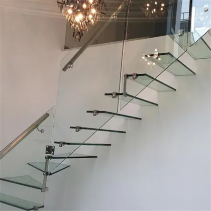 Price of Construction Prefabricated Floating Glass Stairs