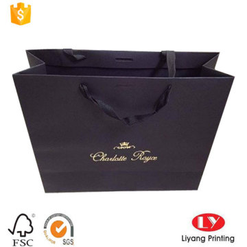 Elegant Stamping Logo Paper Gift Bag Wholesale