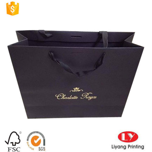 Elegant Stamping Logo Paper Gift Bag Wholesale