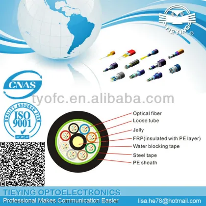 Tieying outdoor single armoured Non-metallic optic fiber cable GYFTS
