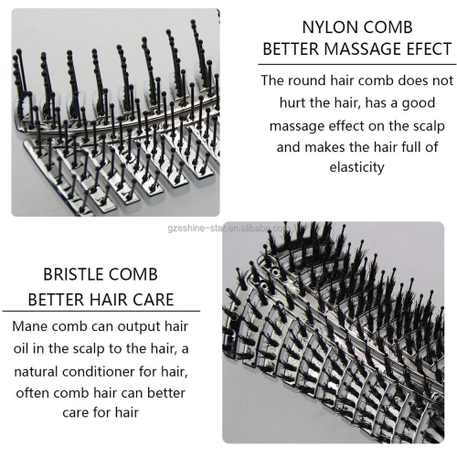 vent brush for hair Brush Ventilated Curved Detangling Long Hair Brush Factory