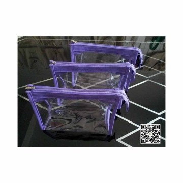 China supplier reusable plastic clear pvc cosmetic bag